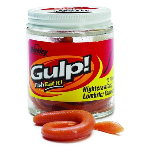 Gulp!® Floating Pinched Crawler, Nightcrawler 3 cm