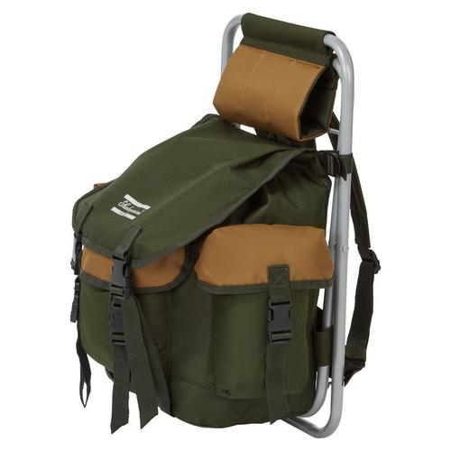 Fishing backpack with stool hot sale