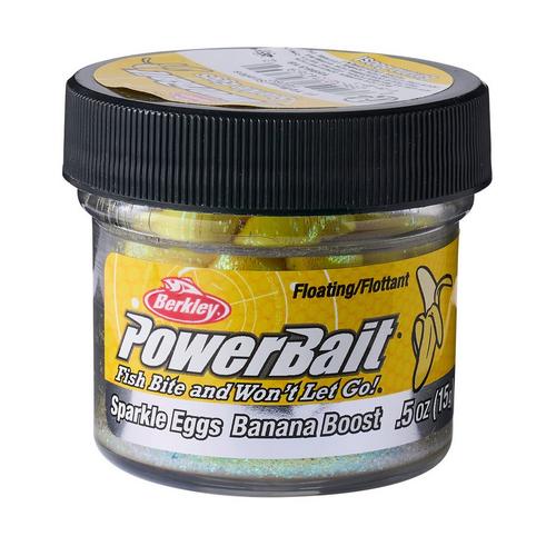 BERKLEY PowerBait Power SPARKLE EGGS Floating Magnum Chartreuse With Scales