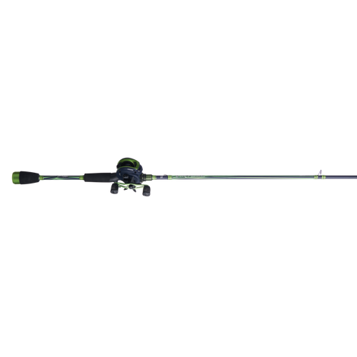 Abu Garcia Virtual Low Profile Baitcast Reel and Fishing Rod Combo Green 7' ... 