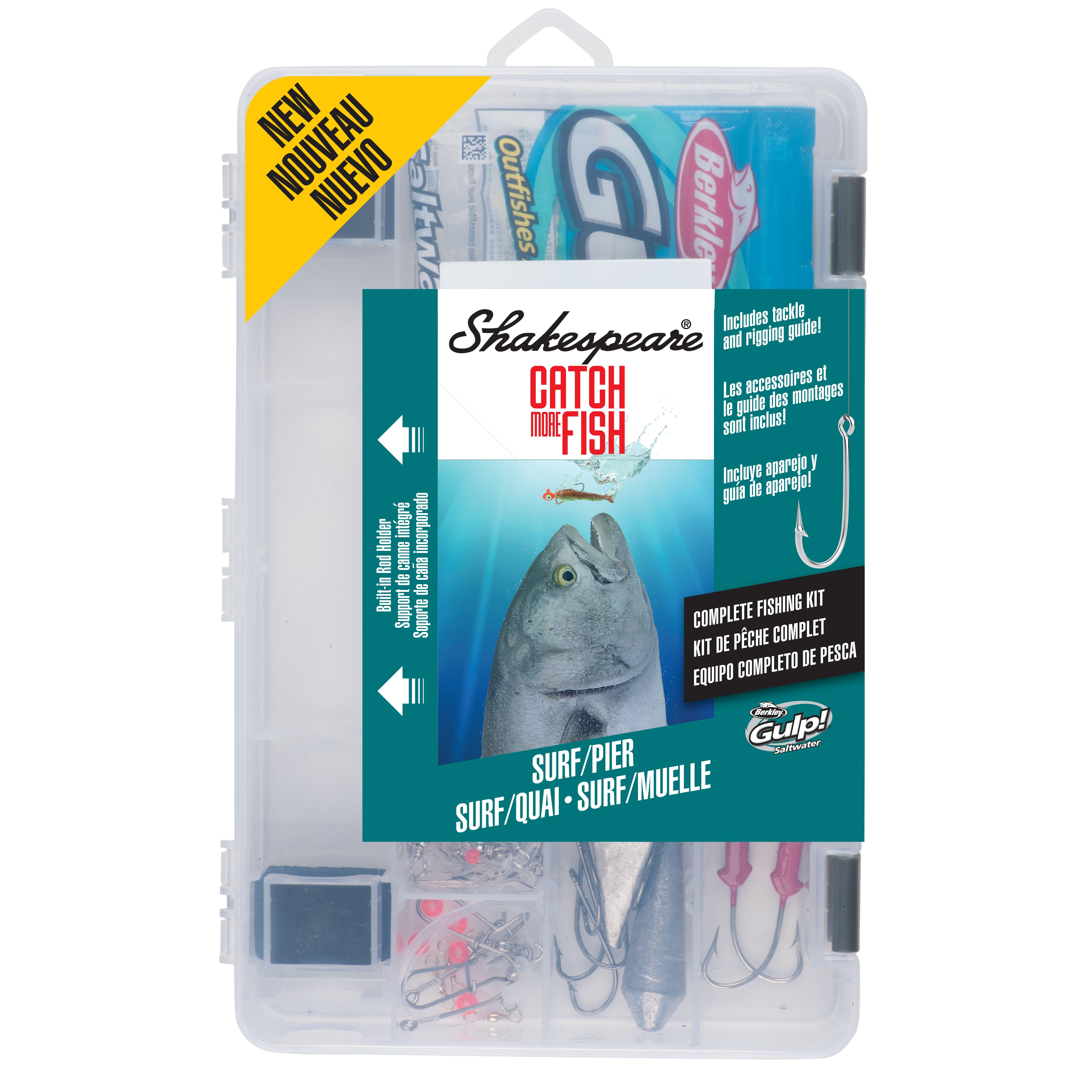 shakespeare catch more fish complete fishing kit