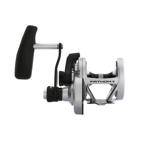 Penn Fathom 25 Narrow Lever Drag Left Hand Reel - Black/Red, N/A