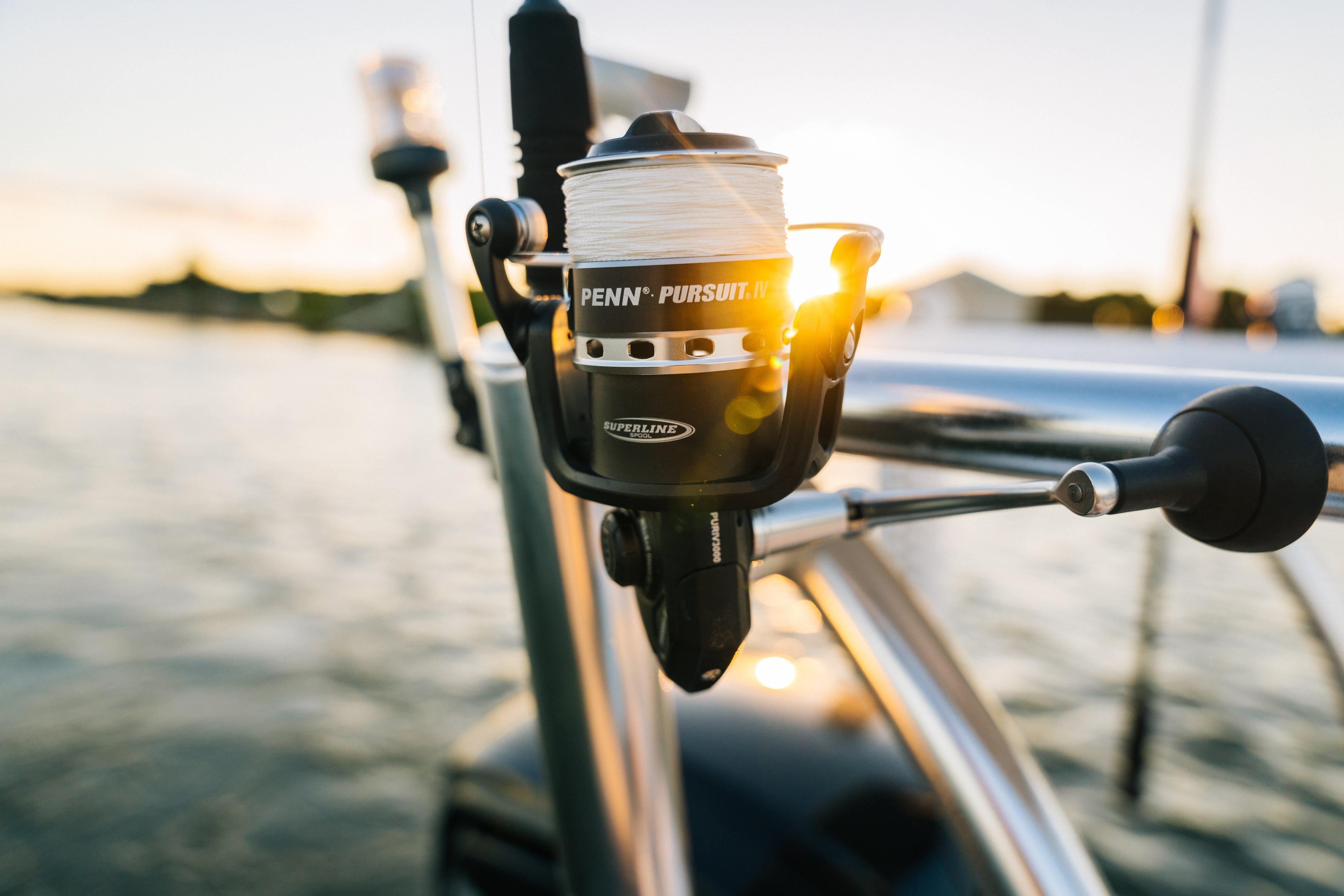 PENN Pursuit IV Spinning Reel - 29.1 Oz Fishing Reel (Black Silver Design)