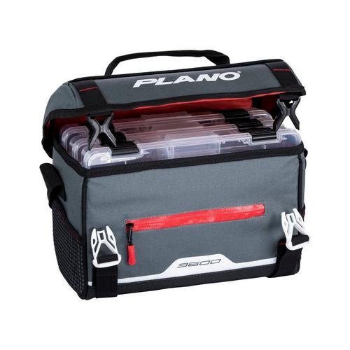 Plano PLAB36110 Weekend Series Tackle Case Gray 2-3600 Stowaways Included 