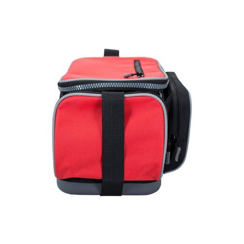 Red PLANO WEEKEND SERIES 3600 DLX FISHING TACKLE BAG with 2 STOWAWAY BOXES