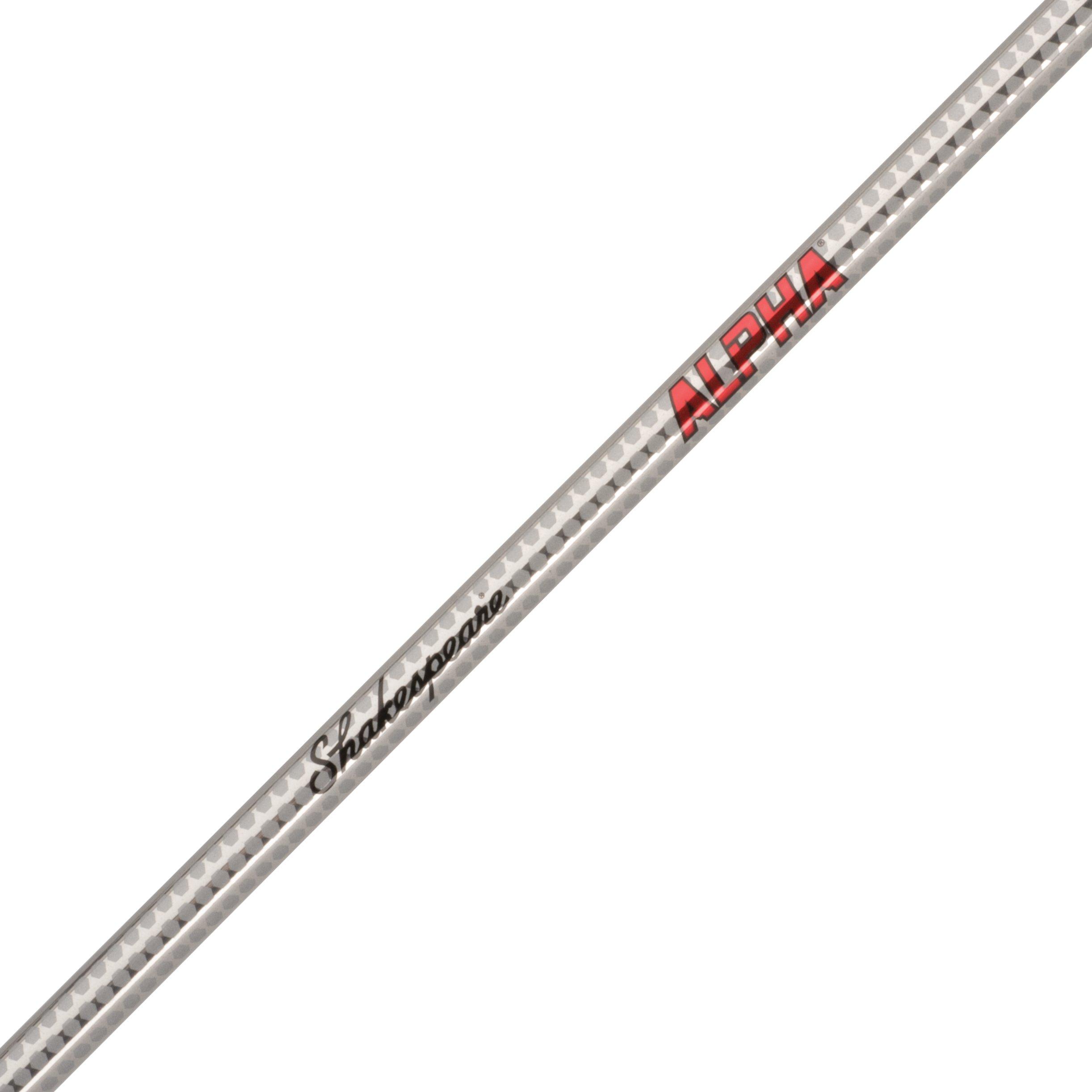 shakespeare alpha low profile baitcast reel and fishing rod combo