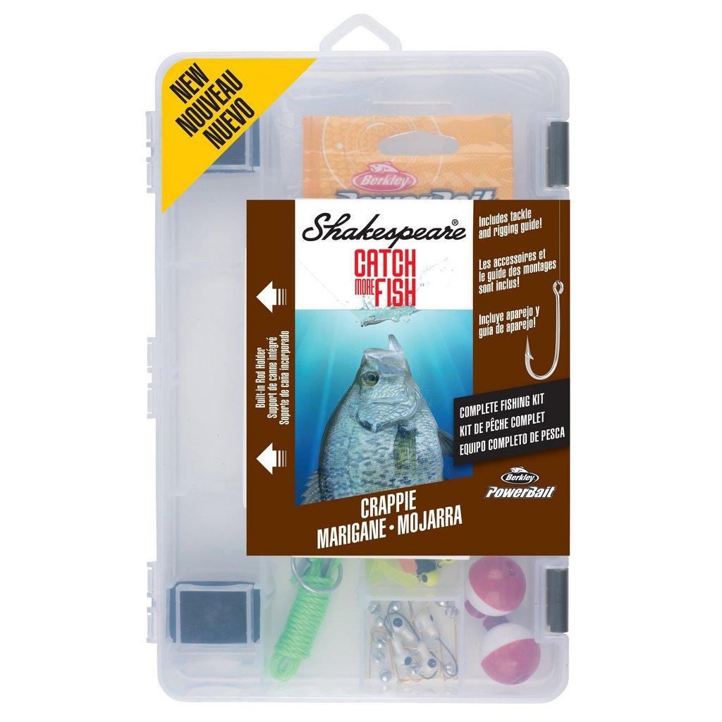 Shakespeare Catch More Fish Tackle Box Kit, Bass