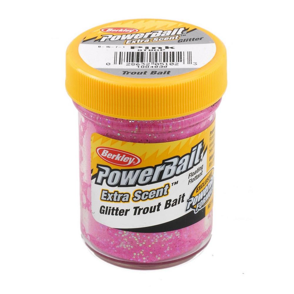 Berkley PowerBait Natural Glitter Trout Fishing Dough Bait; Peach Color;  Salmon Egg Flavor 
