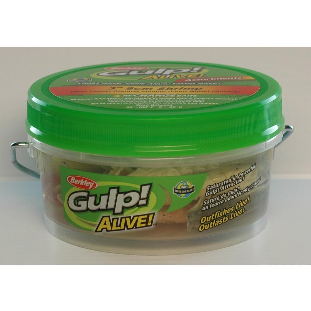 Gulp! Saltwater Ghost Shrimp Natural with Sparkle 3in