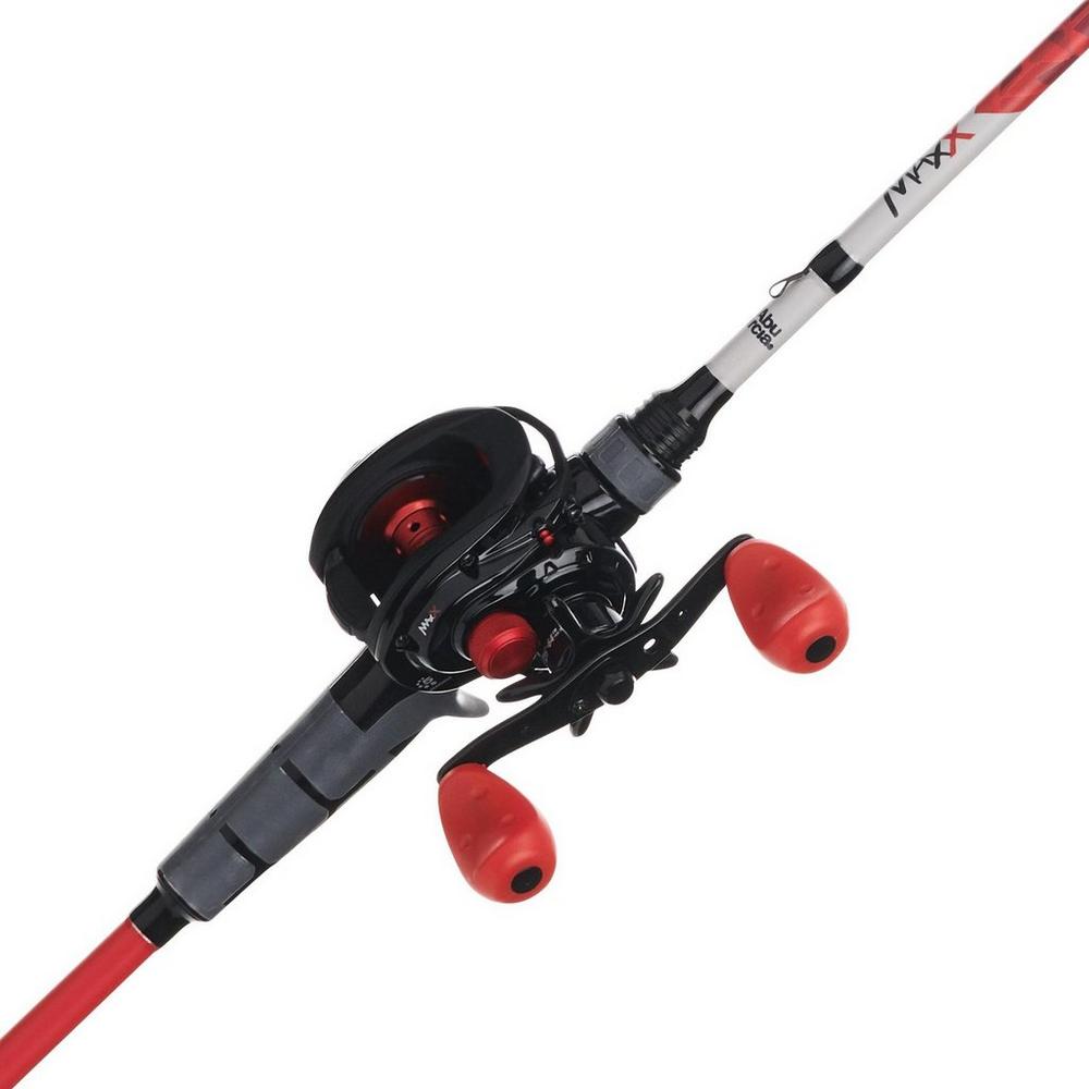 Abu Garcia 6' Max PRO Fishing Rod and Reel Spincast Combo, 2-Piece  Composite Rod, Size 10 Casting Reel, Right/Left Handle Position Grey :  Everything Else 