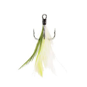 Berkley Fusion19 Feathered Treble Hook White / Chartreuse / 6