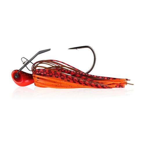 2 Swim Jig Poison Tail Weedless Bass Fishing Lure Fire Craw Shad