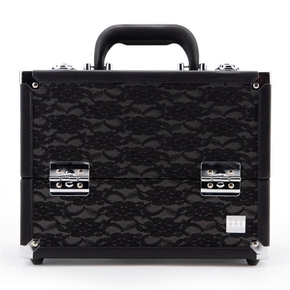 Caboodles Make Me Over Train Case Black