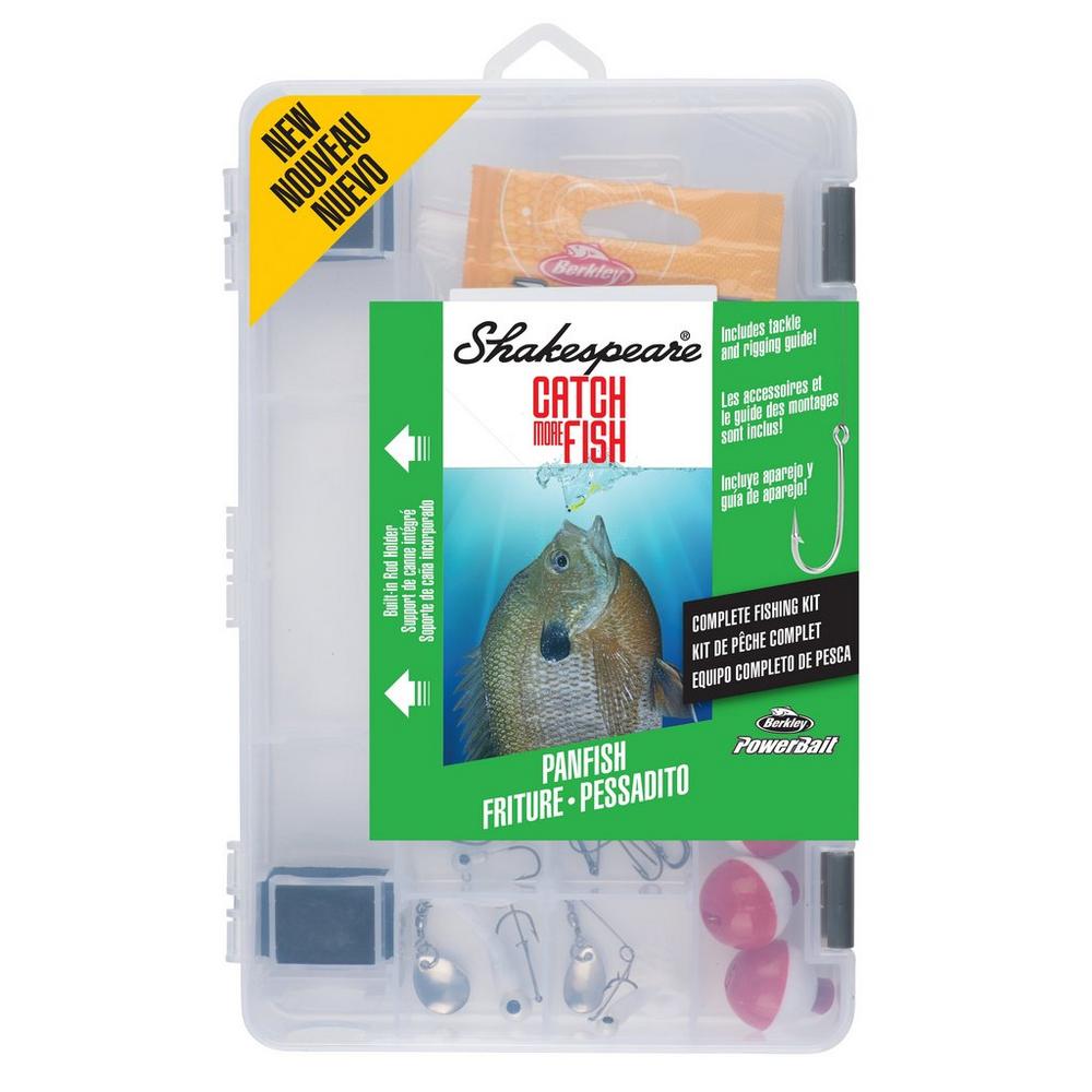 NEW & SEALED Shakespeare Bream and Crappie Fishing Kit + Lures Line Tackle  Box
