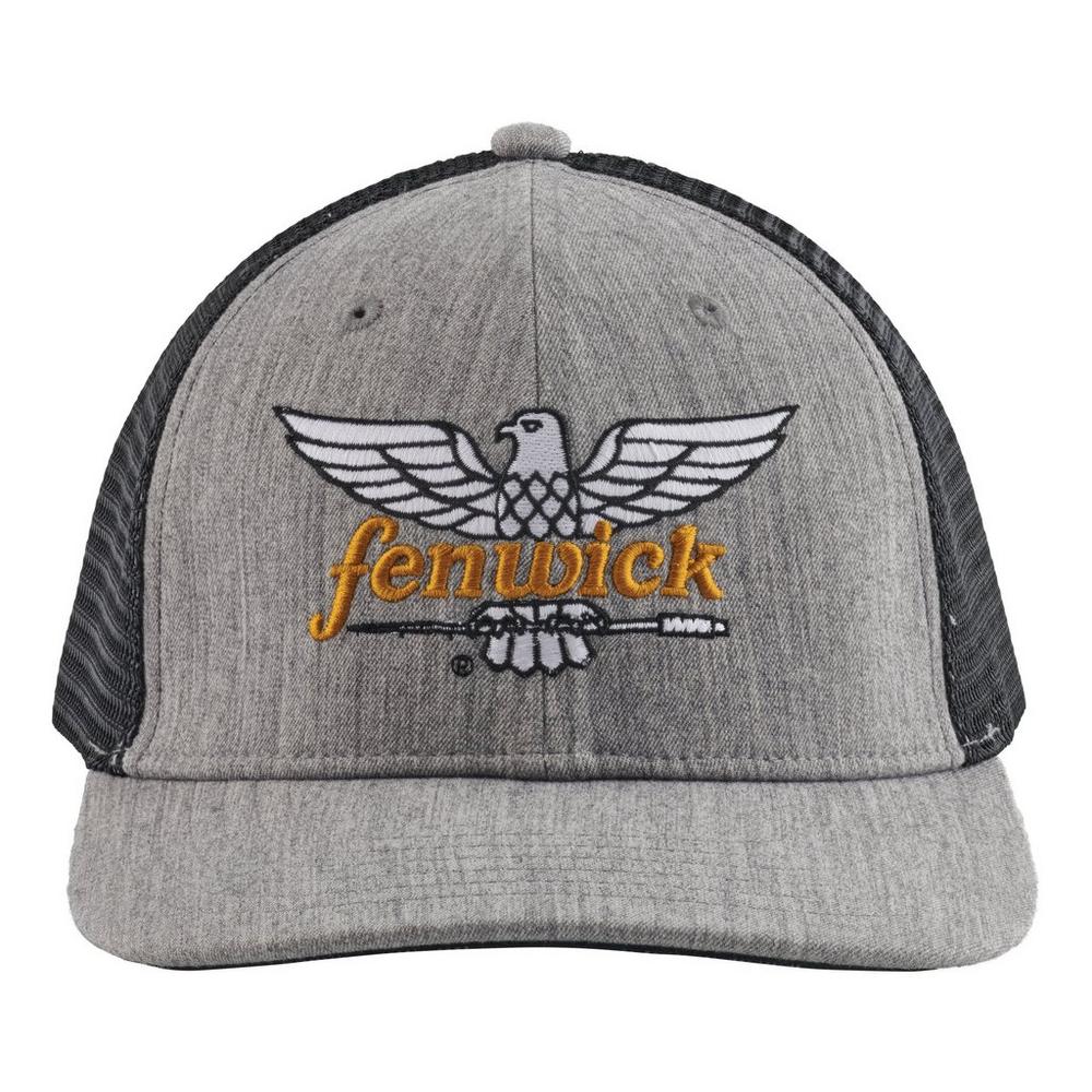 Fenwick Original Trucker Hat - Heather Grey/Black, One Size Fits Most