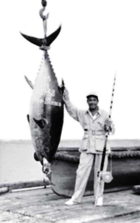 Angler posing with large fish