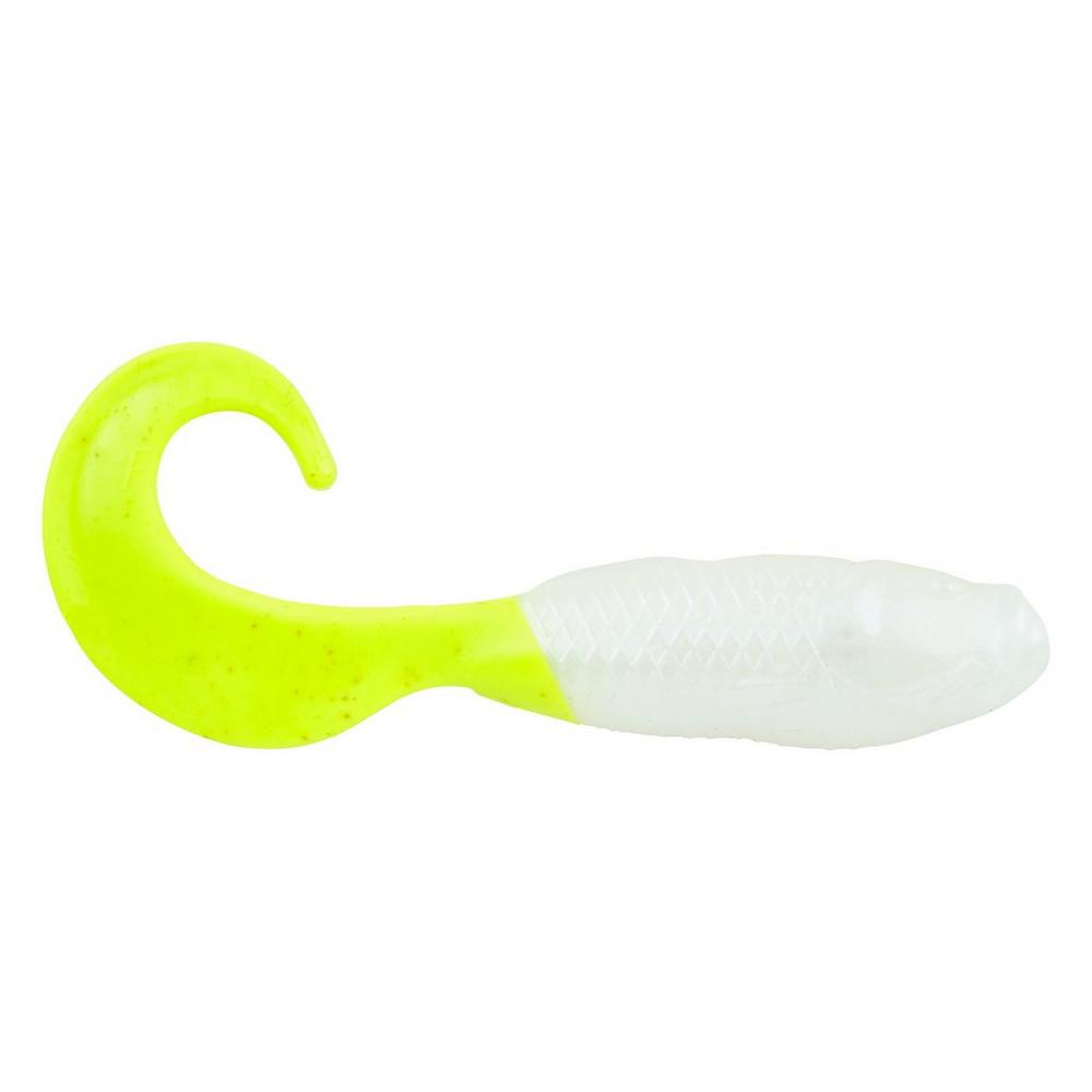 Gulp! Saltwater Swimming Mullet Pearl White/Chartreuse / 5