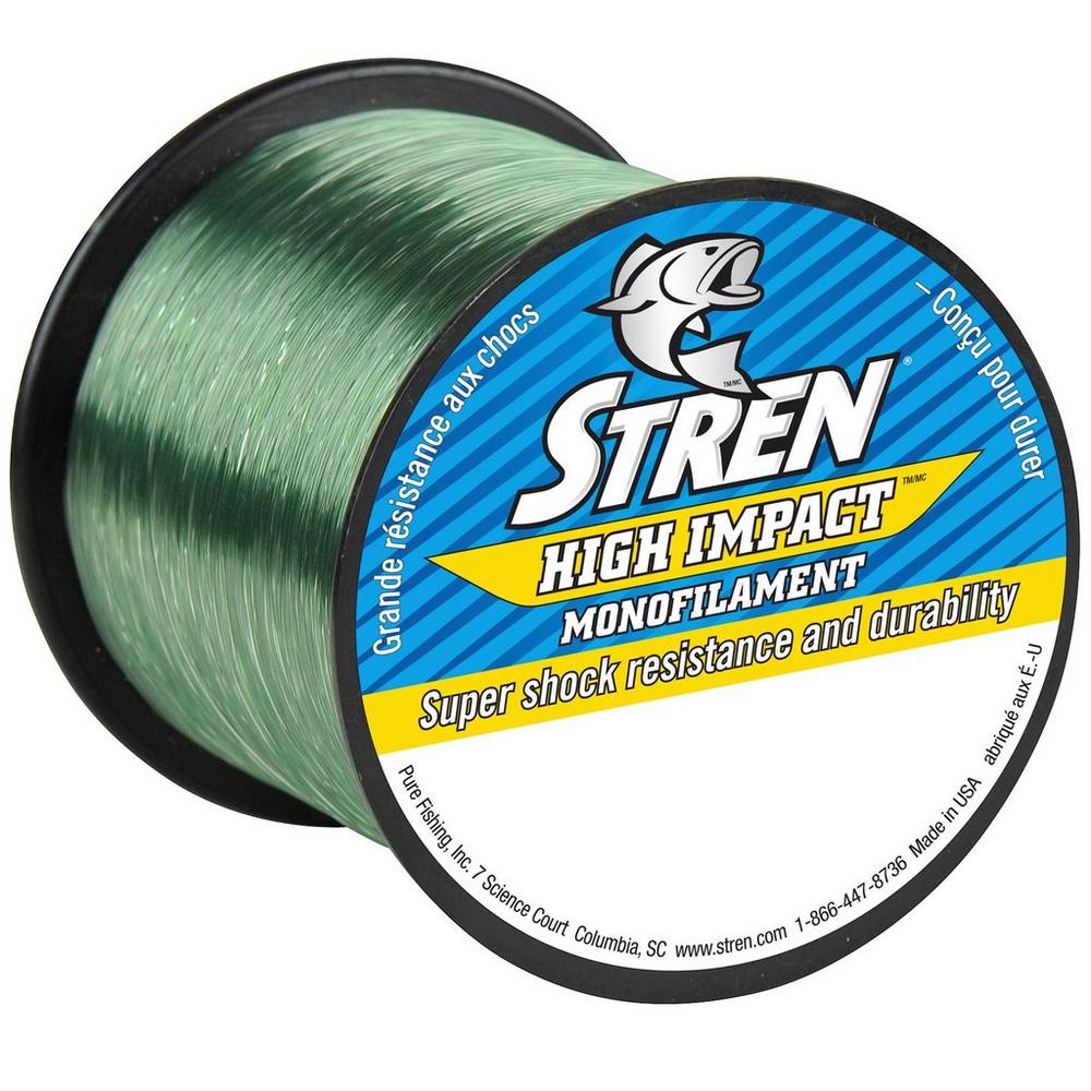 Stren High Impact Monofilament Fishing Line, Clear, 490-Yard/25