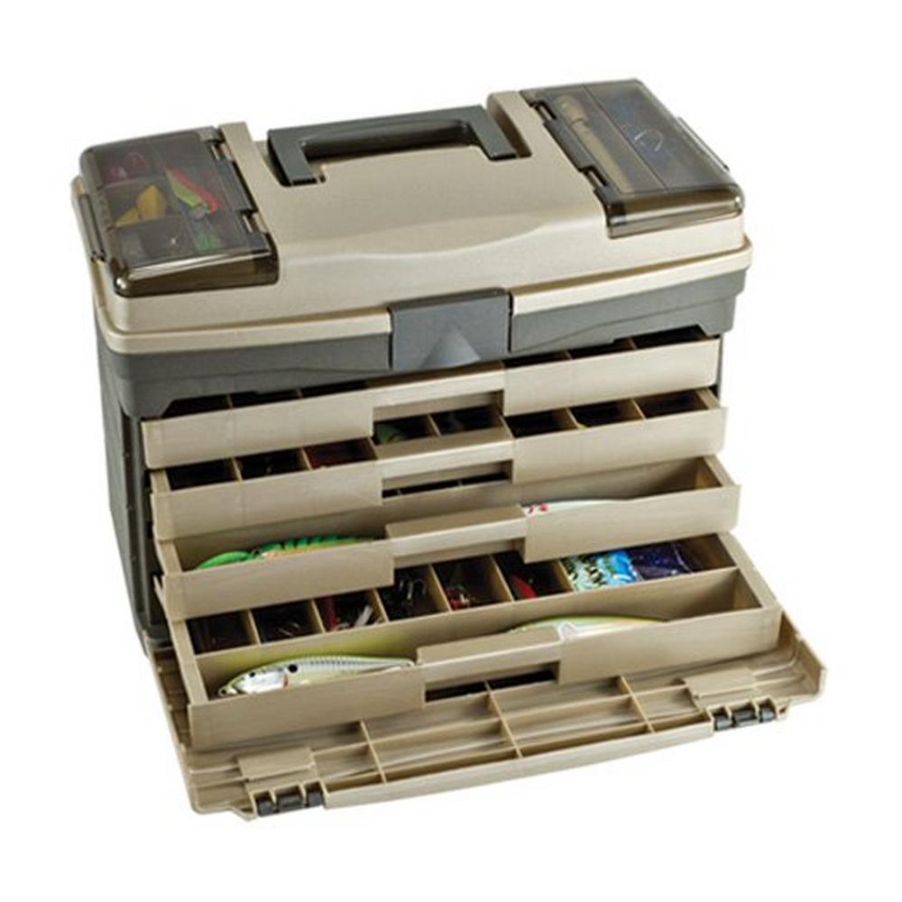 Plastic tackle shop box with drawers