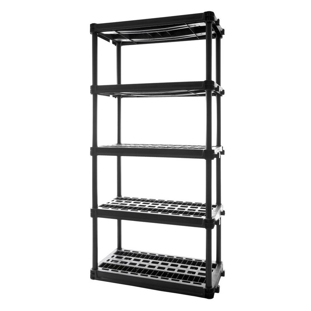 96 Inches Heavy Duty Closet System Closet Organizer with 3 Shelving Towers  Black
