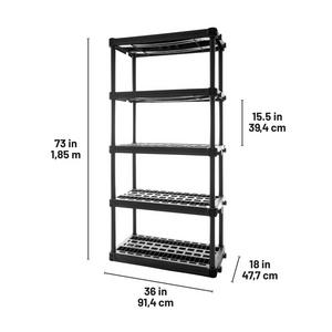 96 Inches Heavy Duty Closet System Closet Organizer with 3 Shelving Towers  Grey