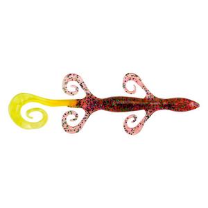 Zoom 6 Lizard, Cotton Candy/Chartreuse Tail - 9 pack