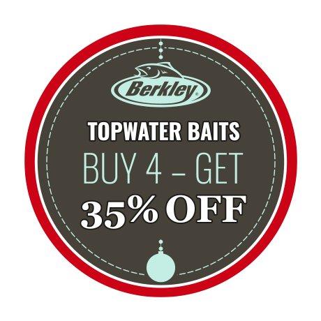 Berkley Topwater Baits: Buy 4, Get 35% Off