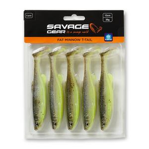 Savage Gear Fat T-Tail Minnow Bulk 7,5cm 5g 6pcs. Soft baits Pike Bass  COLORS 