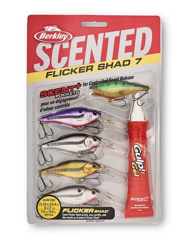 Berkley Flicker Shad Fishing Lure 3 Pack, Assorted Colors, Size: Standard