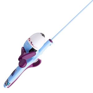 New Girls Disney Princess Fishing Pole, Light Up When Push The Button,  Plastic Fiberglass, Made by Shakespeare, 30L Auction