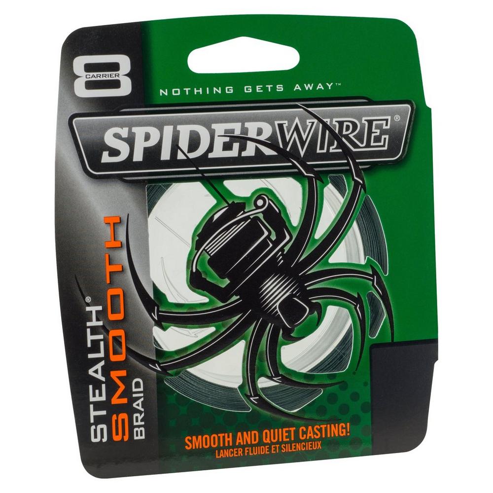 Spiderwire Stealth Smooth 8 Braid & Fluorocarbon Leader - Duo Spool - Veals  Mail Order