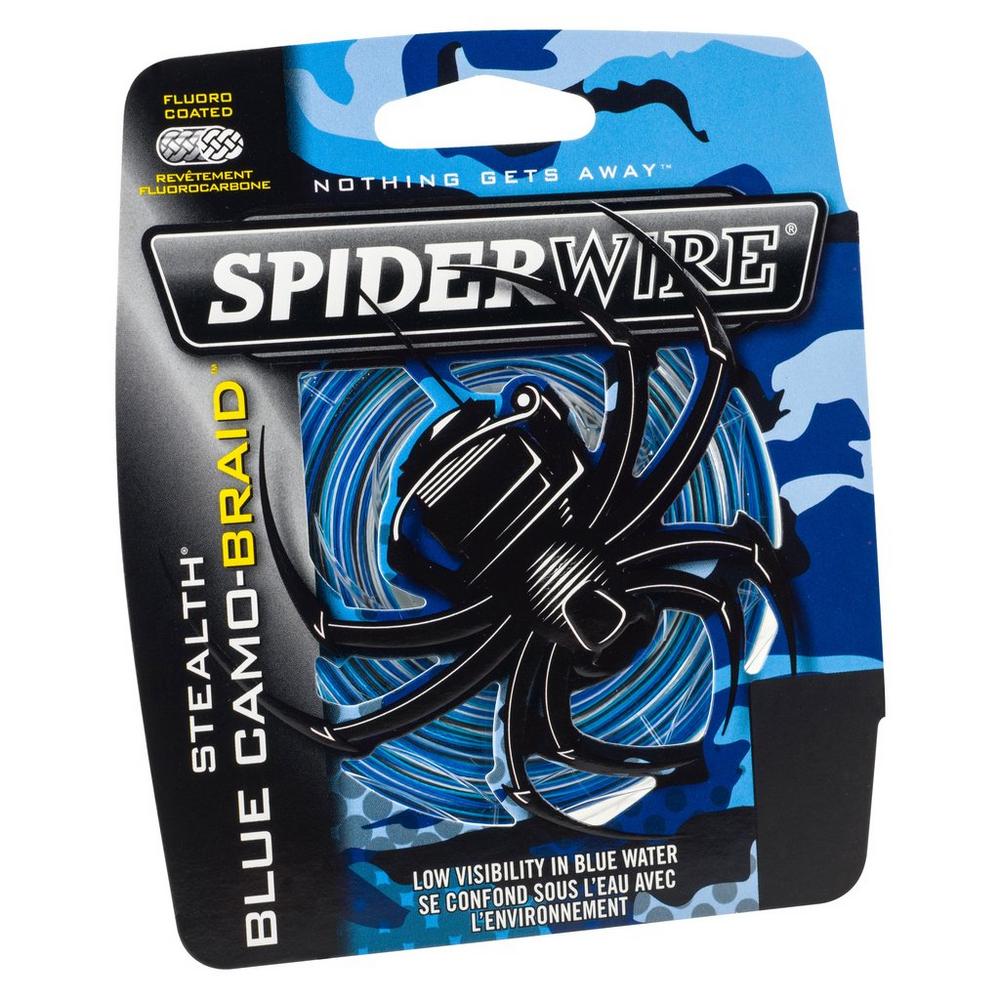 SpiderWire Stealth® Superline, Blue Camo, 15lb, 6.8kg, 200yd, 182m Braided