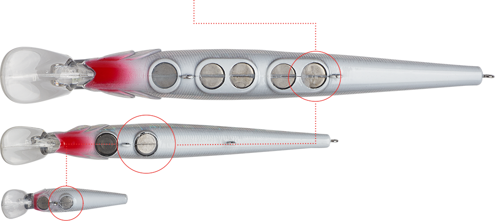 FlashDisc™ examples on Hit Stick bait