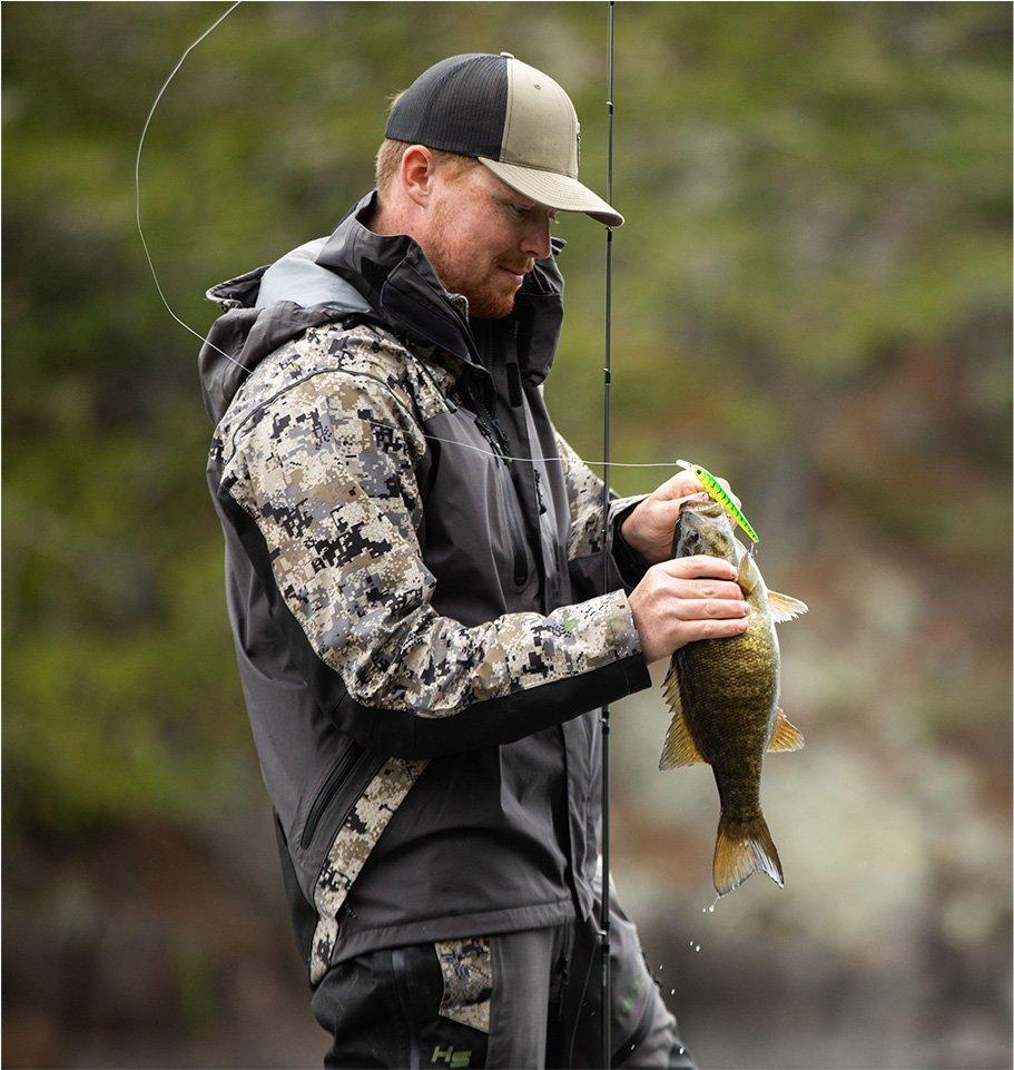 Fish with lure in mouth