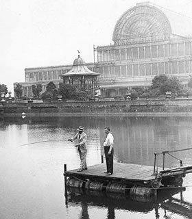 Capt Edwards on dock casting a line