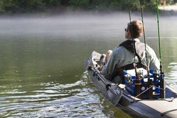 Kayak Fishing The White River - YouTube