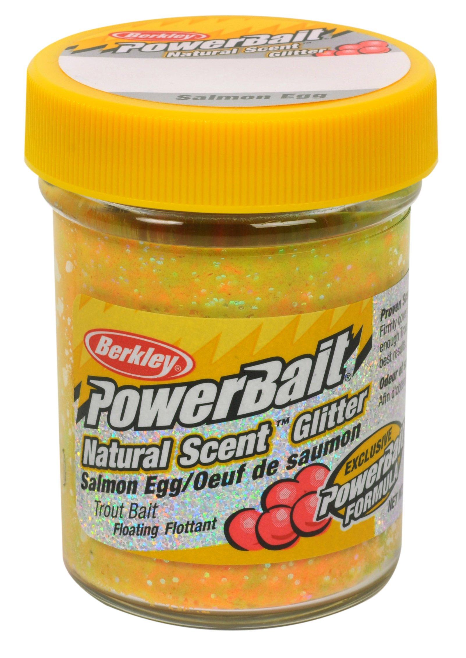 Natural Scent Trout Bait Glitter, Bloodworm Fl Orange Berkley Powerbait 