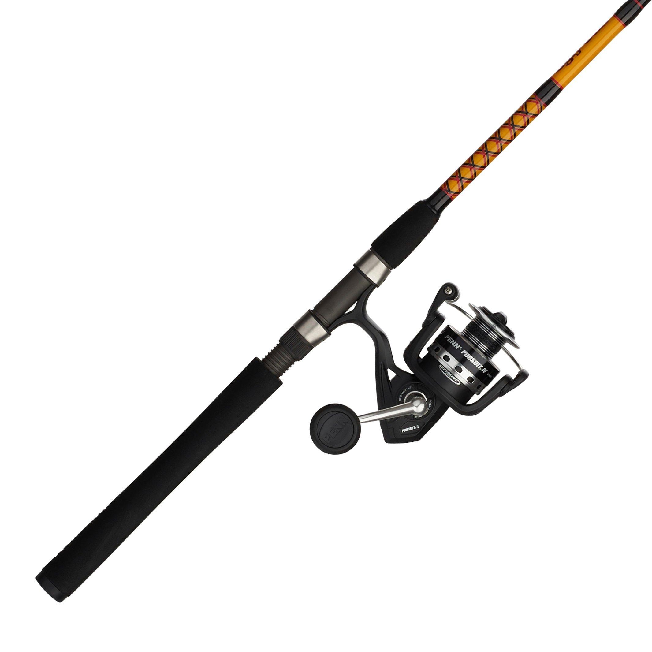  Ugly Stik Bigwater Spinning Reel and Fishing Rod Combo & Penn  10' Pursuit IV 2-Piece Fishing Rod and Reel Surf Spinning Combos, 10', 2  Graphite Composite Fishing Rod with 5