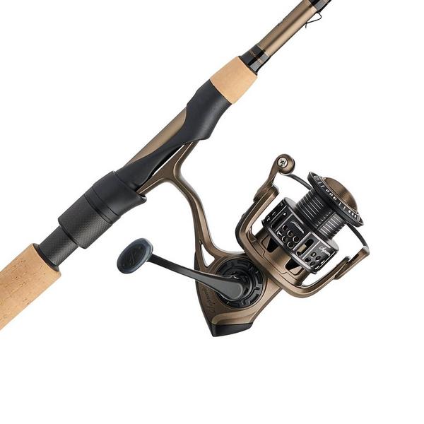 open face fishing pole