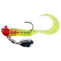 Fluorescent Red/Clear Chartreuse Sparkle
