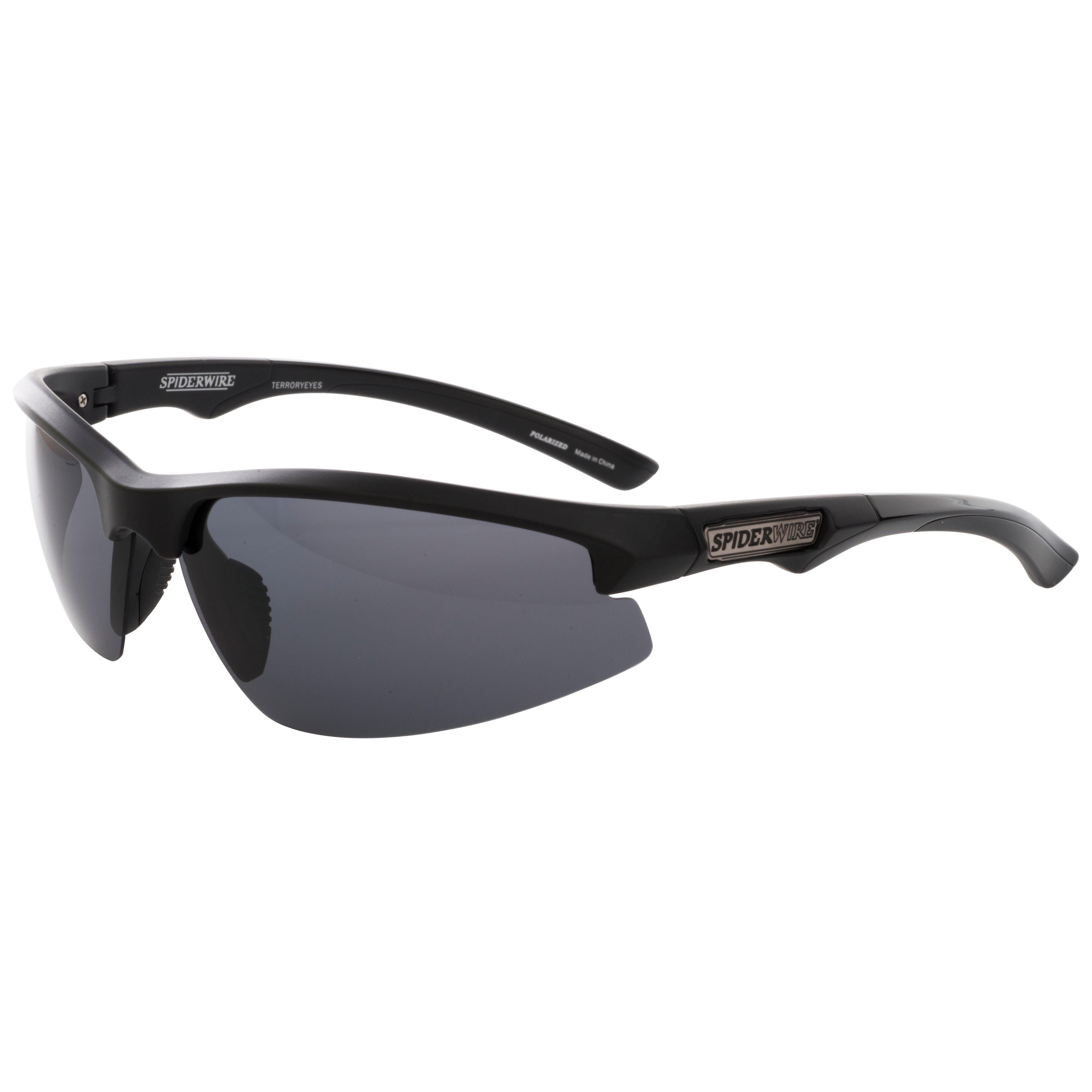 Spiderwire Classic SPW009 Polarized Fishing Sunglasses, Matte Black/Smoke