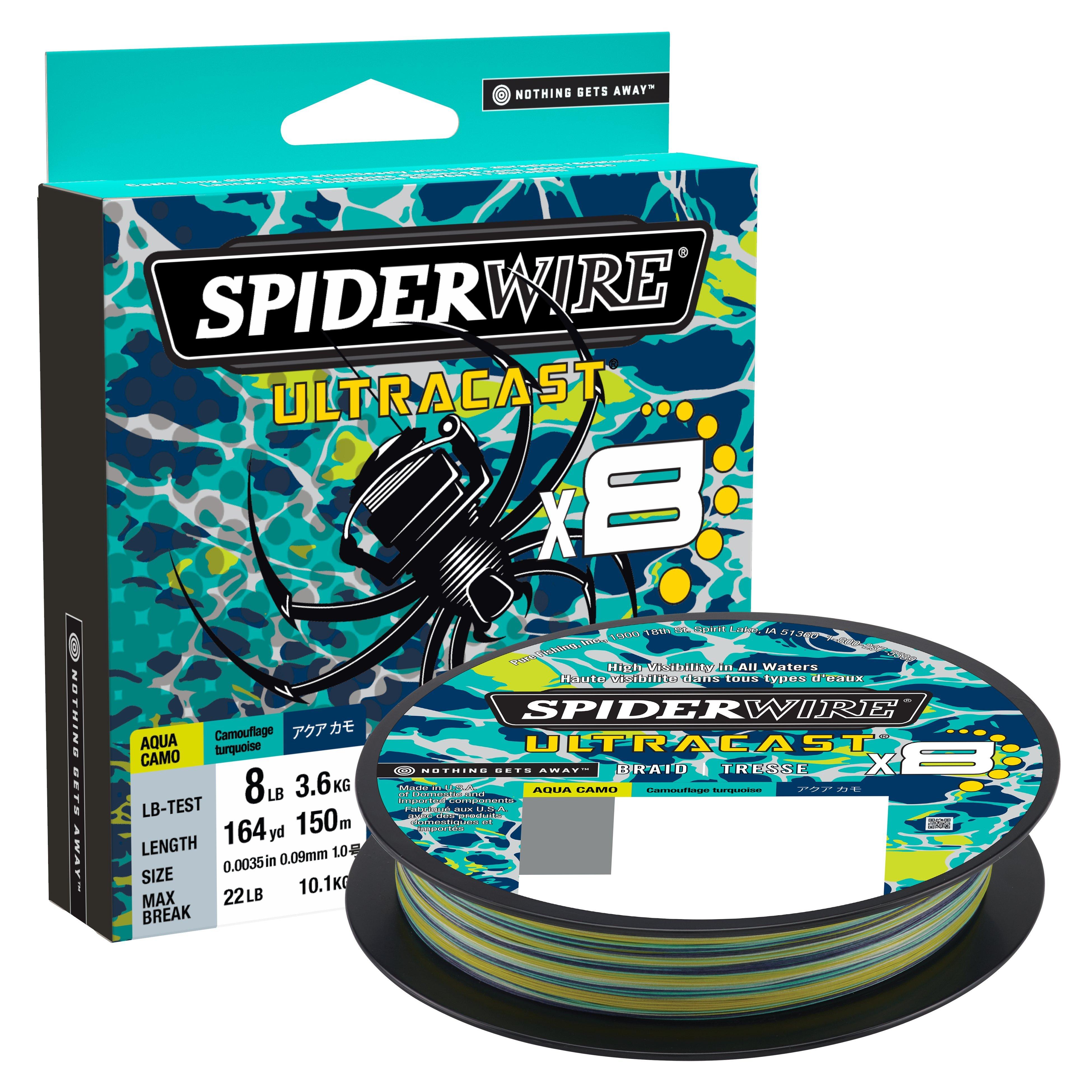 Spiderwire Ultracast Braid, Superline, 65lb, 2188yd, Inshore Camo 