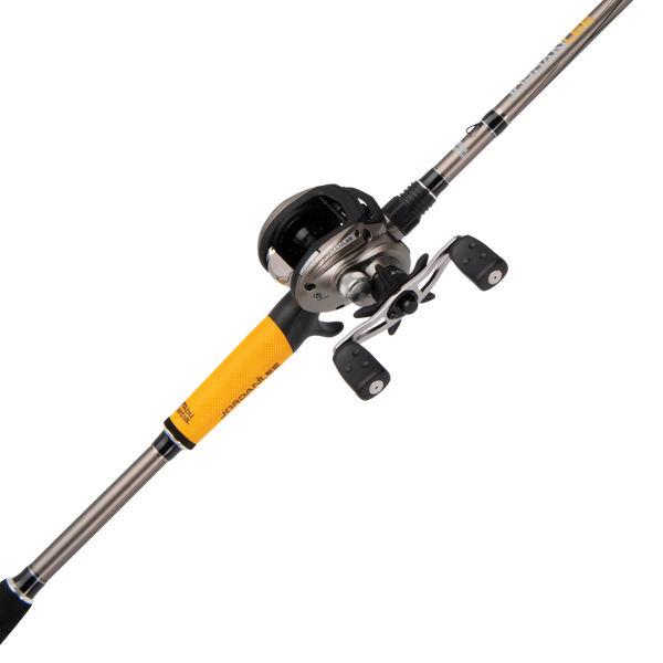 Shakespeare ￼model catch more fish cat fish rod and reel combo orange and  silver