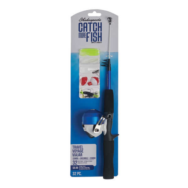 Shakespeare Catch More Fish Travel Spincast Kit