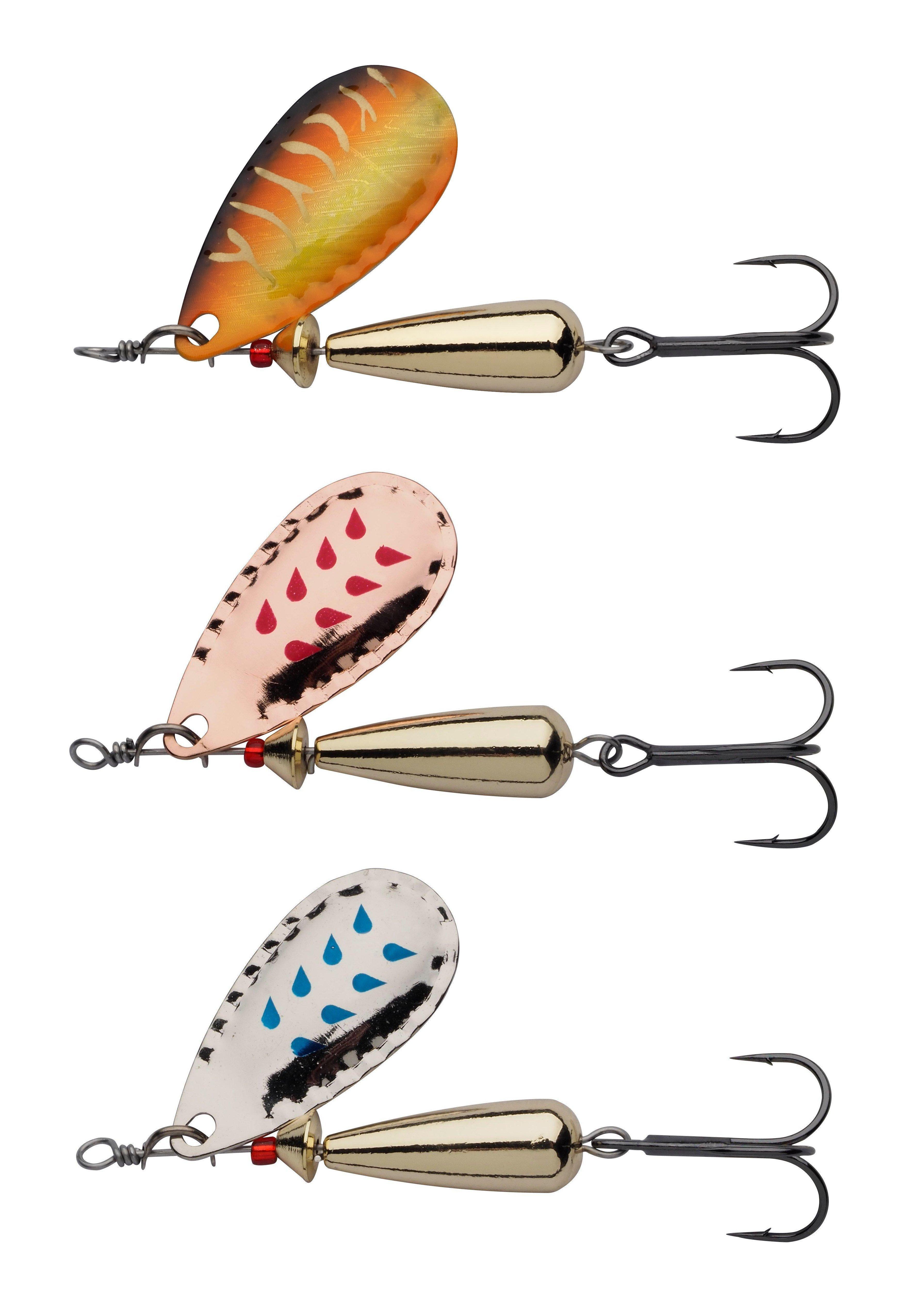 Abu Garcia 14g Long Blade Spinners Trout Salmon Fishing Lure Lures 5 Colours