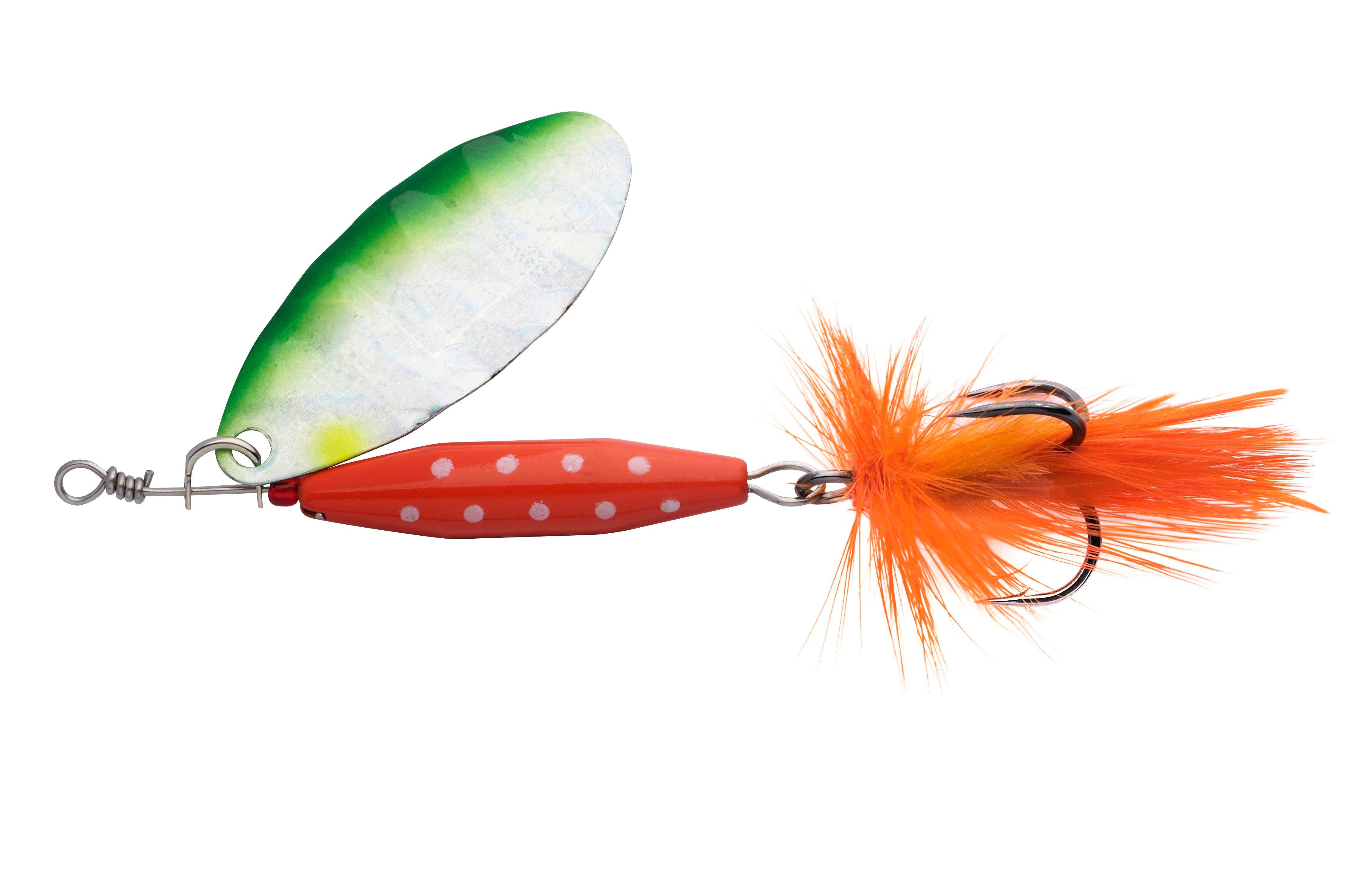 Abu Garcia Droppen Lead-Free Lures in Orange Pattern - Fishing from Grahams  of Inverness UK