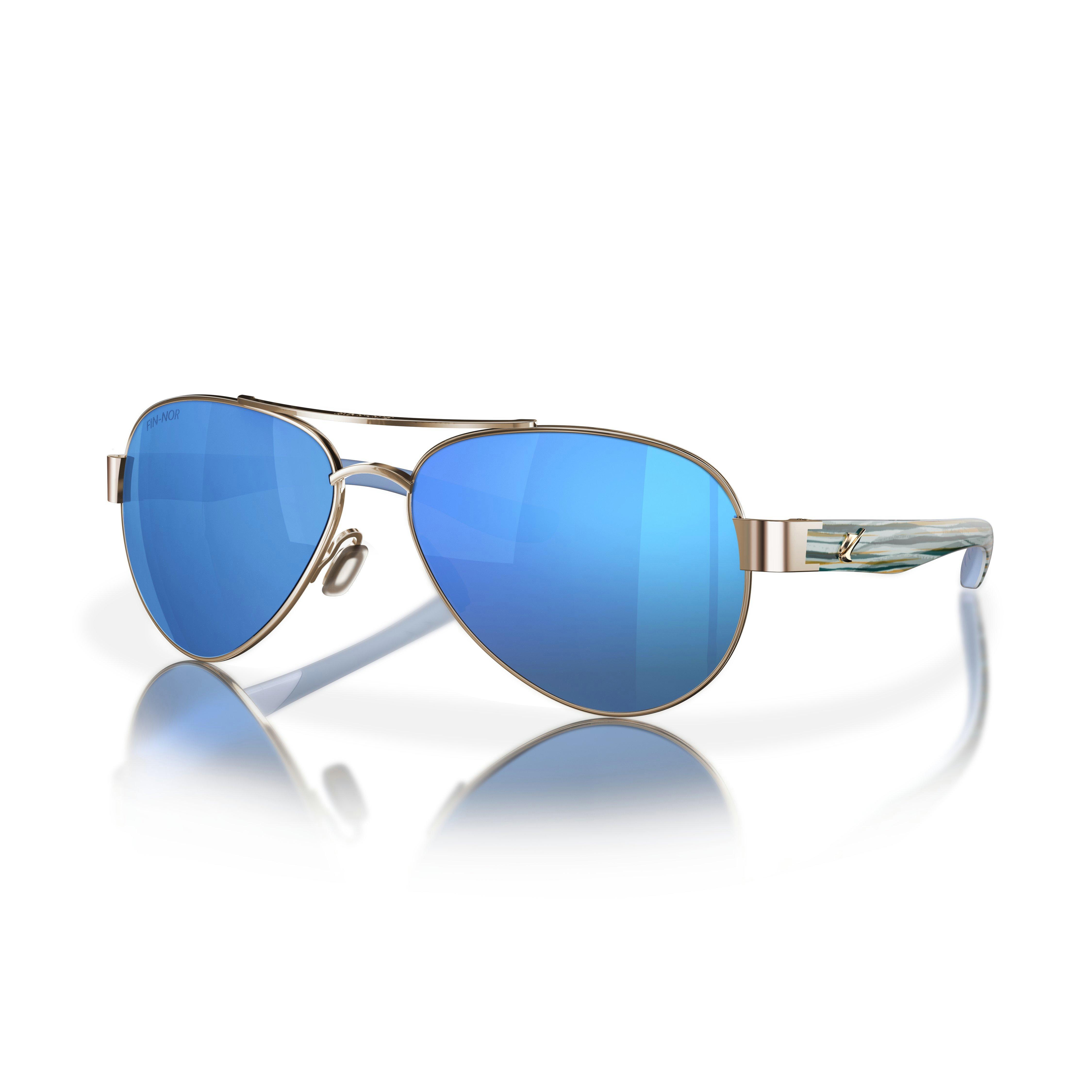 Soft Gold/Brown/Blue Stripe