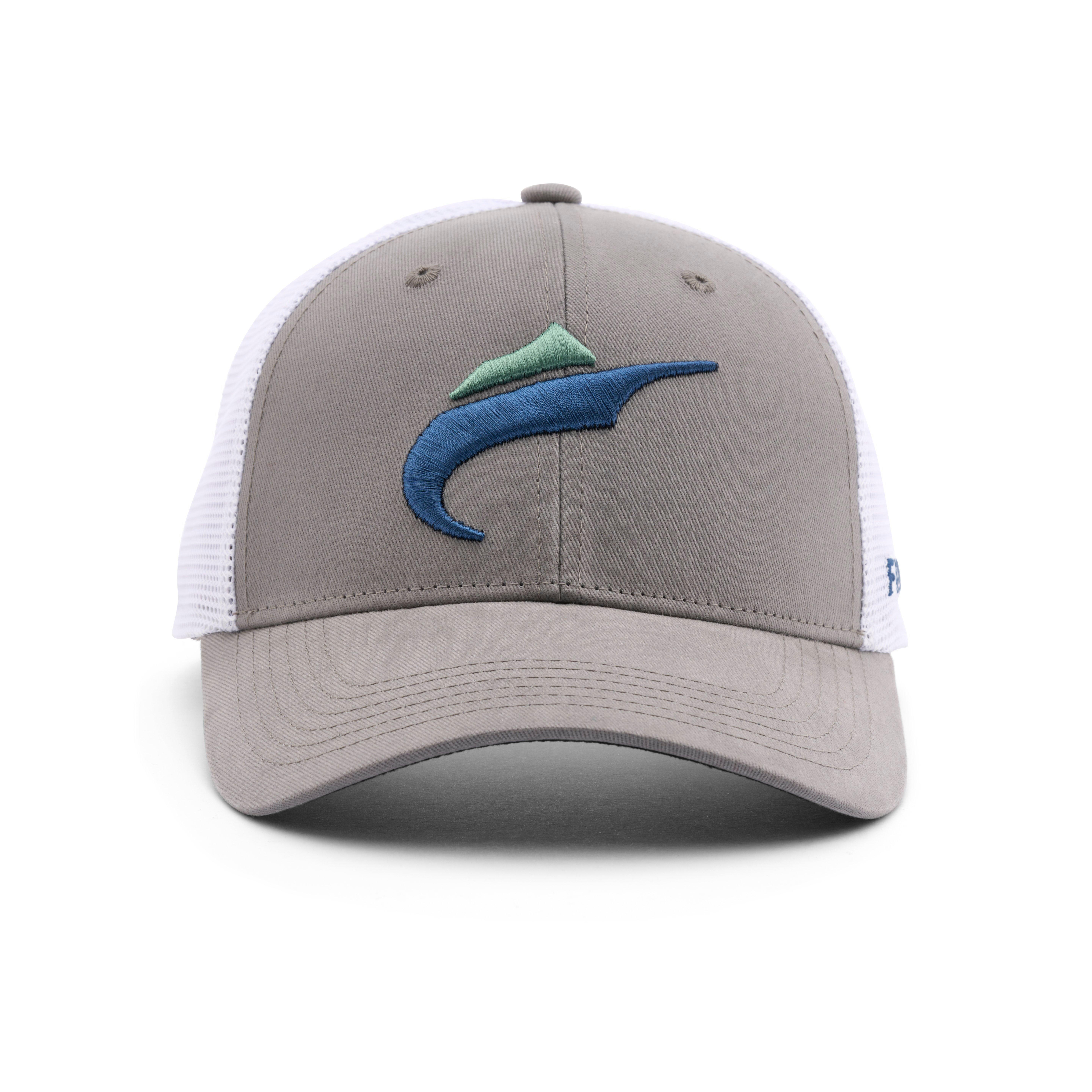 Men's TOMMY BAHAMA Blue Baseball Trucker Cap/ Hat (TIP MY CAP) Swordfish/  Marlin