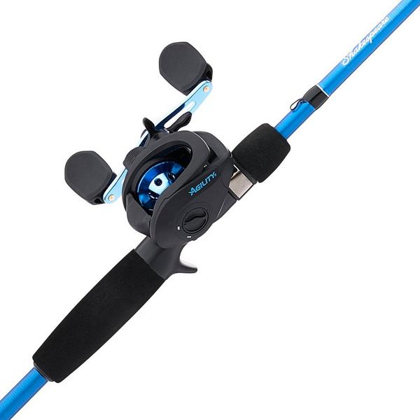 Pink or Blue Fishing Pole Combo With 6 Fish 