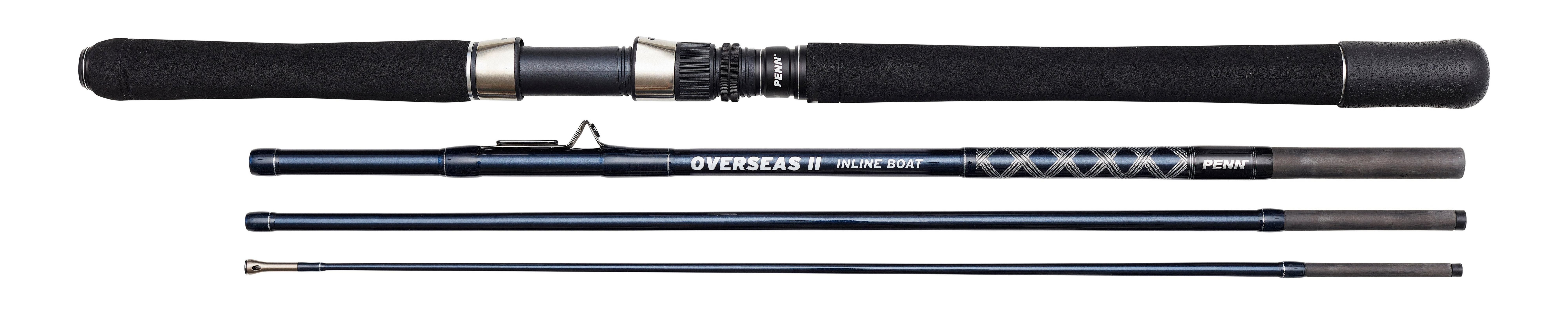  PENN Mariner III Boat Conventional Fishing Rod, Black/Red, 10'  - Medium Heavy - 2pc - 12-25lb : Sports & Outdoors